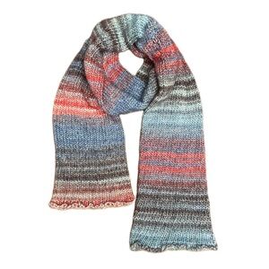 colorful knit scarf